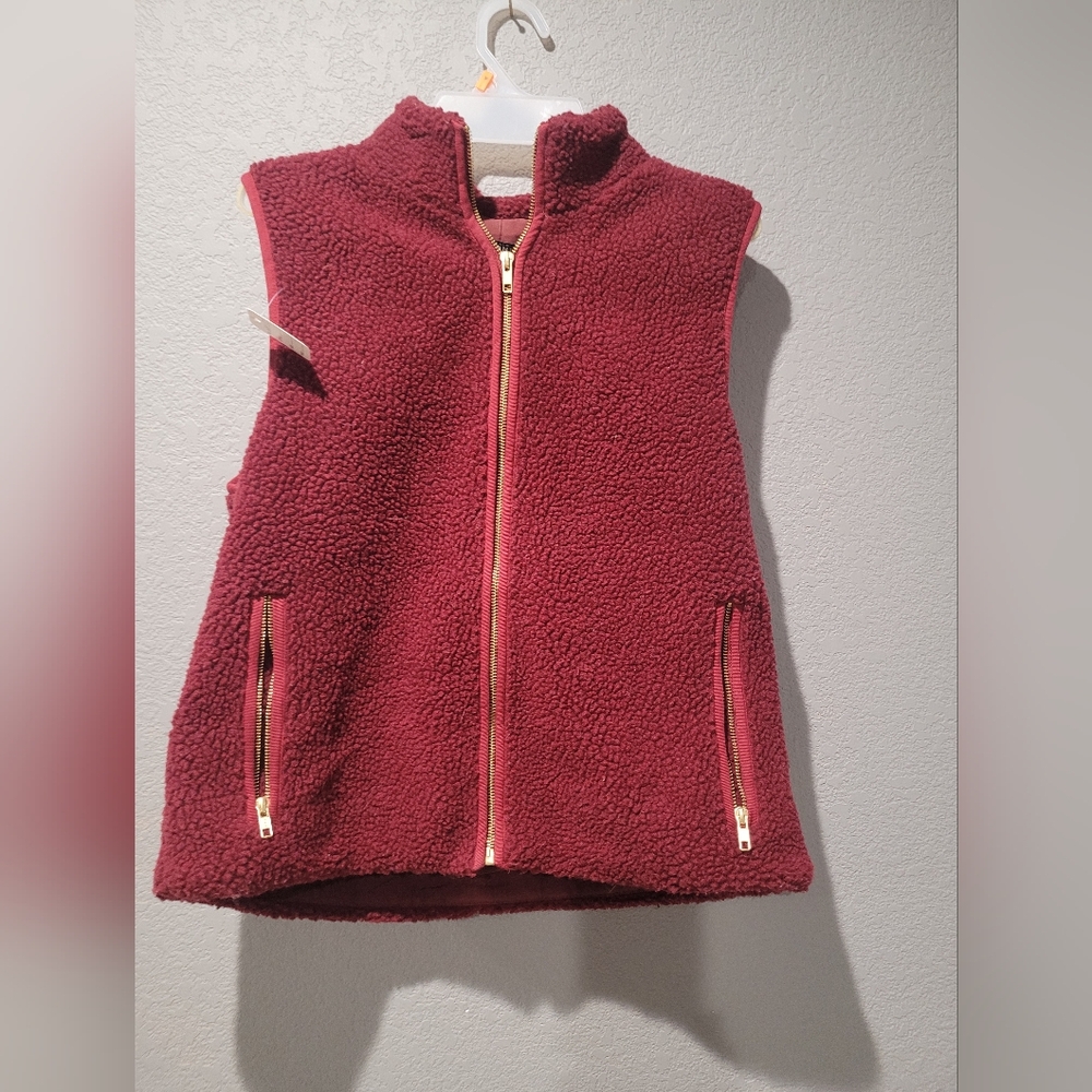 Wine color  J. Crew vest  size medium